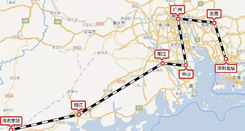 深茂高铁最新站点图,深茂高铁最新站点图，连接繁荣与未来的交通纽带